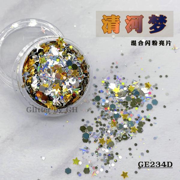 Multi Colors Loose Chunky Glitter Mix Fine Polyester Glitter Bulk For Nail Art DIY Craft