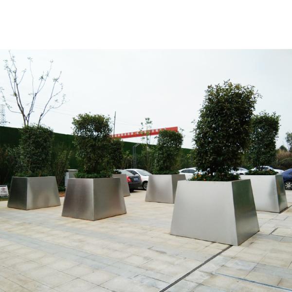 Square Thickness 5mm SS304 Garden Metal Flower Pots