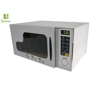 Recycle Corrugated Cardboard Display Packaging Microwave Oven With Plastic Film