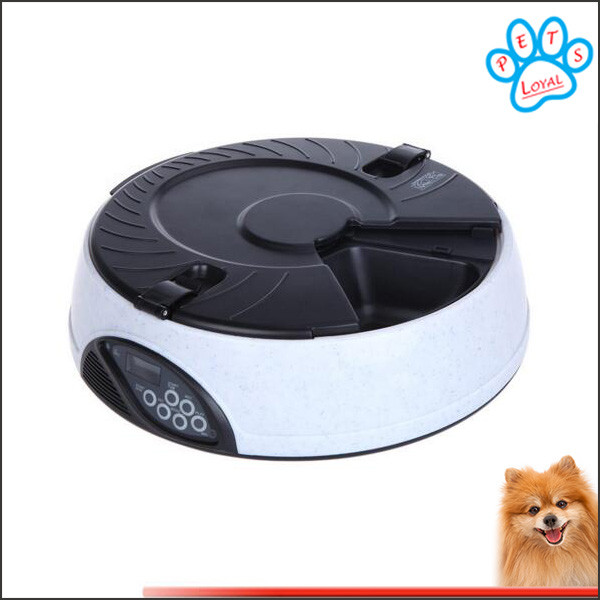 Quality 6 Meal LCD Digital elevated dog feeder Meal Dispenser Bowls with Recorder China factory wholesale