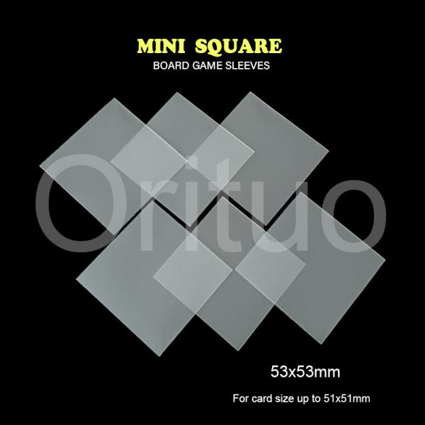 Quality Double Matte Clear Card Sleeves Gamegenic Mini Square 53x53mm wholesale