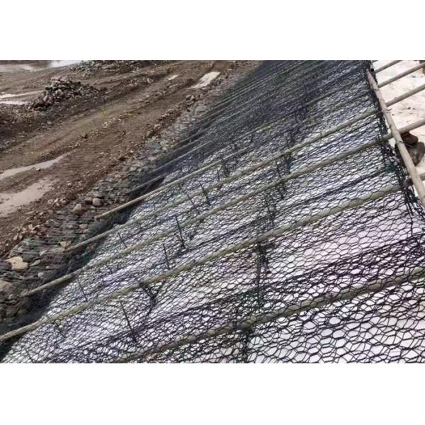 3.7mm Zinc Aluminum Alloy Heavy Hexagonal Wire Netting Gabion Mesh 100x150mm