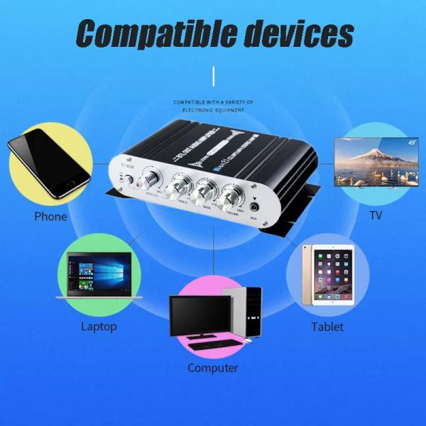 2.1 Channel 12V Amplifier Board Subwoofer Home Power Amplifier Circuit Board Rechargeable Amplificador De Potencia Hi-Fi Digital