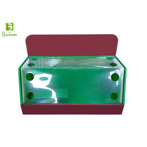 Quality Trapezoid Store Cardboard Counter Top Display Holder  Plastic Door Protection wholesale