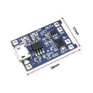 CA-033 Micro Type-c USB 5V Charging Board with Dual Functions 1A Li-ion Lithium