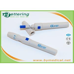 Security Sterile Blood Lancet Pen , Diabetes Lancing Device With Adjustable Dial