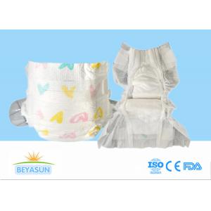 White Breathable Disposable Baby Diaper With Fluff Pulp Mixed SAP