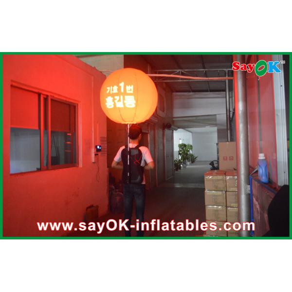 Quality Orange Large Walking Backpack Ball Inflatable Decorations With Janpanese Logo wholesale