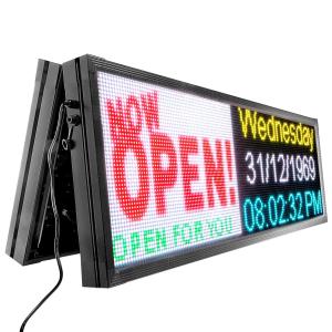 IP65 Waterproof Pole LED Display Window Showing Advertising Signs