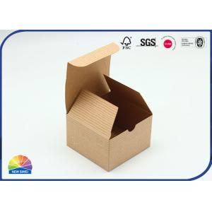 Silkscreen Embossing Kraft Paper Gift Boxes 250gsm Small Size Custom