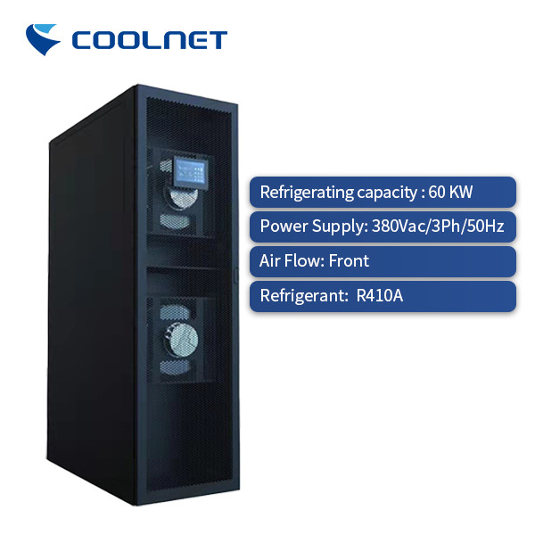 Quality Coolnet 60KW Rack-Mounted Precision Air Conditioner Front Airflow 380V 3Ph R410A wholesale