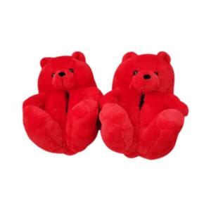 China 27.5cm Couple Plush Padded Shoes Indoor Plush Animal Slippers Plush Home Decor on sale