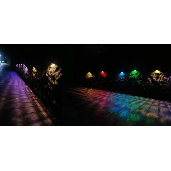 Outdoor Solar Powered LED Garden Lights for Lawn Patio 3.7V/1800MAH Battery 4pcs LED Beads