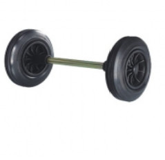 OEM Trash Can Replacement 200mm Rubber Garbage Bin Wheel