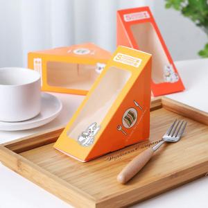 China 12*6.5*12cm Varnishing Takeaway Sandwich Boxes SGS BV on sale