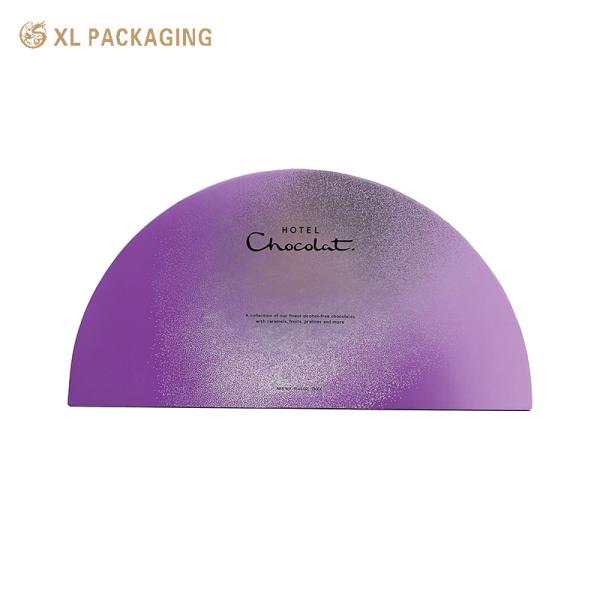Quality XL Packaging Custom Luxury Boxes Customized Half Round Paper Gift Box With Insert Recyclable Rigid Boxes With Gold Foil Embossing Matt Lamination Glossy wholesale