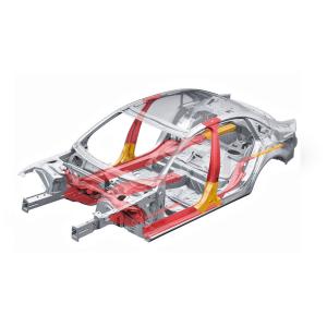 Precision Plastic CNC Car Model Prototype Machining White