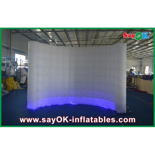 Inflatable Led Photo Booth 12 Color Inflatable Building 210D Polyester Cloth