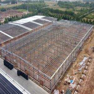 Prefab Steel Structure Warehouse with Glass Wool Insulation