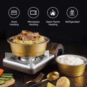 Food Grade Aluminum Foil Container 3 Compartment To Go Containers