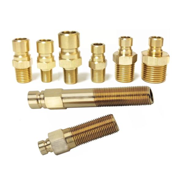 Brass Extension Nipple Fire Hose Adaptor Nipple With BSP NPT Thread DME Mold