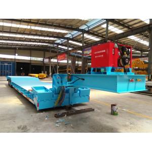 40-80 Ton Loading Spring Suspension Lowbed Semi Trailers For Heavy Objects