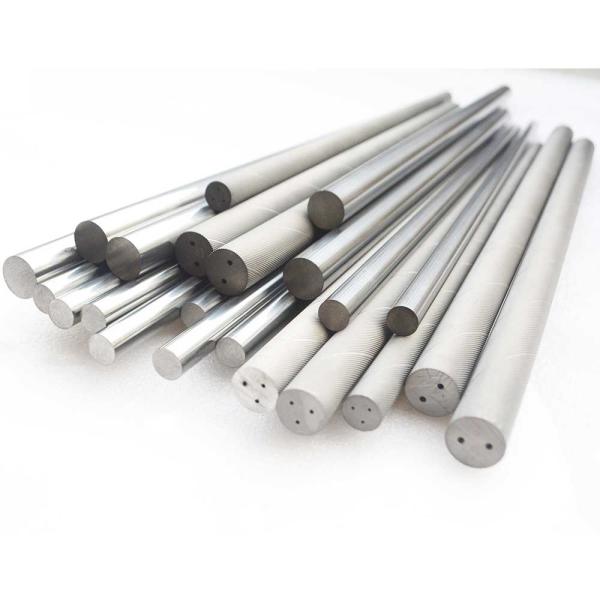 Quality Wolfram Solid Carbide Rod Blank High Hardness HRA 92.5 With Coolant Holes wholesale