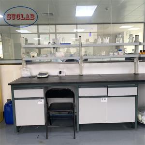 Heavy Duty Chemistry Lab Workbench With Storage In Silver High Durability