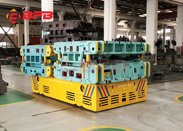High Speed Steerable Die Transfer Cart , Normal Floor Forklift Turning Battery
