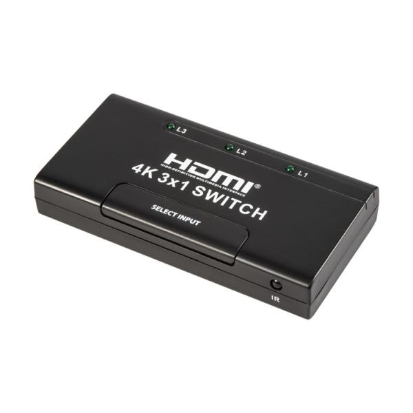 Quality IR Remote Control 3x1 HDMI 4K Switcher wholesale