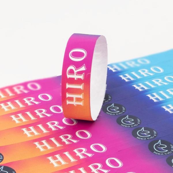 Quality Custom Water Resistant Tyvek Paper Bracelets with Sequential Numbering wholesale