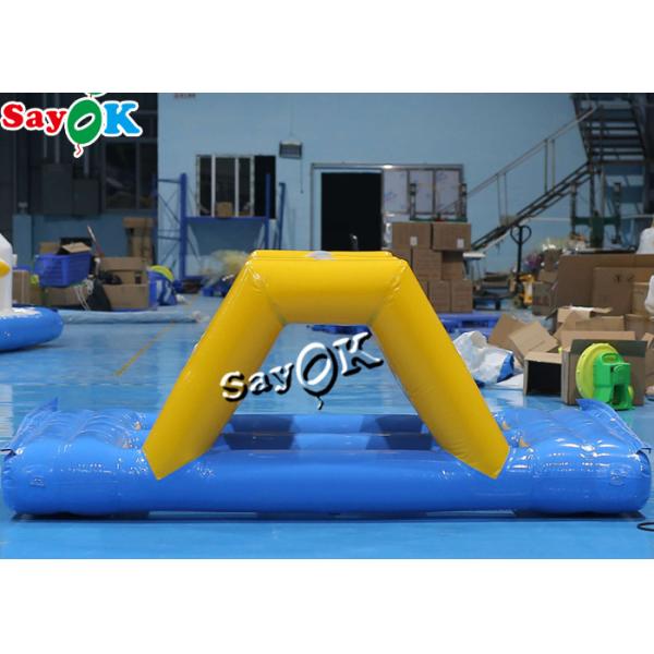 Water Trampoline Toys 3x2x1mH Small Inflatable Water Toys Obstacle Course Sport Arch Bridge