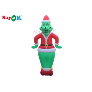 Cheap Green Hair Clown Inflatable Cartoon Characters For Advertising Double Sewing for sale
