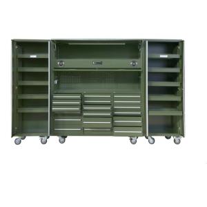 Drawer Mat Optional 72 Inch Mobile Tool Cabinet with 7 Drawers and 258 Tool