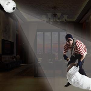 Audio 360 degree camera night vision wifi ip fisheye light bulb security cctv
