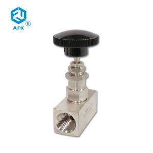 6000psi AFK 2 Way Manual Needle Valve 3/8in For Gas