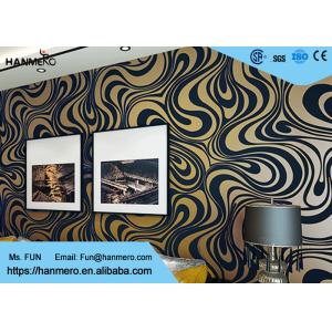 0.7*8.4m Modern Strippable Non Woven Wallpaper With Bronzing Color