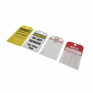 Customized High Quality Plastic Safety Tags with Logo and Design