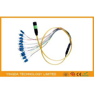 Simplex Fiber Cable , MPO / MTP - LC Harness Patch Cord Cable 0.9mm SM