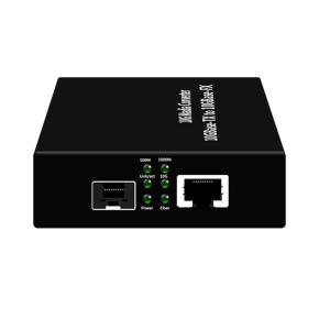 Cheap OEM 10G SFP+ to RJ45 Optical Media Converter DC12V 5G/10G UTP to Fiber Extender for sale