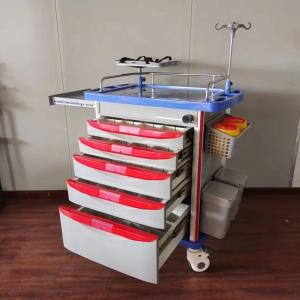 Hospital Emergency Cart With Secure E Lock Defib Tray CPR Board Ample Space