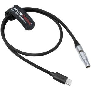Cheap Alvin's Cables Braided USB-C Type-C to 2 Pin 12V Fast Charging Power Cable for Tilta|Teradek|SmallHD|Z-CAM|Blackmagic Pyxis 60cm|24inches, Black for sale
