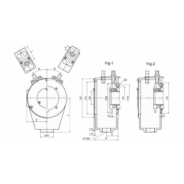 CM Super High Speed Auto Strong Chuck Through - Hole Compact Rotary Hydraulic Cylinder