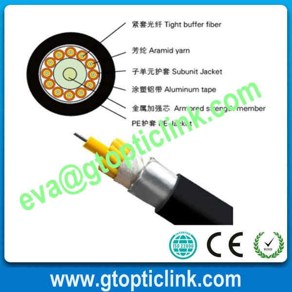 Quality Waterproof Optic Fiber Cable with Kevlar Yarns wholesale