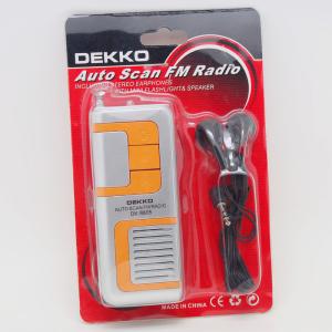 Portable FM Speaker Radio Auto Scan Radio With Mini Flashlight Function
