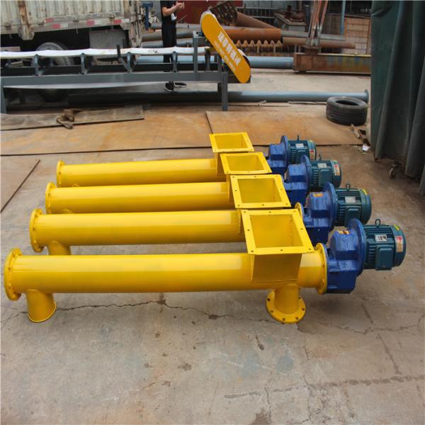 Sawdust Hopper Tubular Screw Conveyor with Motor Drive