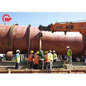 500kg - 2T Capacity Triple Pass Rotary Drum Dryer Gery / Blue Color DDGS ISO