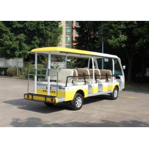 Mini Bus 72V 7.5KW Electric Shuttle Bus 14 Passengers Open Top City Sightseeing