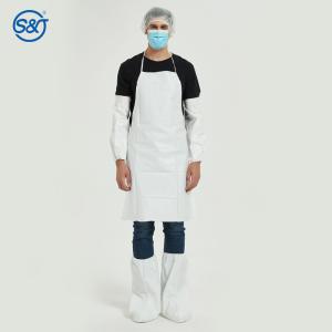 S&J Plastic PE Apron Waterproof Biodegradable Disposable plastic kitchen apron