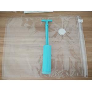 Design Printing / Size Plastic Vacuum Storage Bag With Manual Air Pump